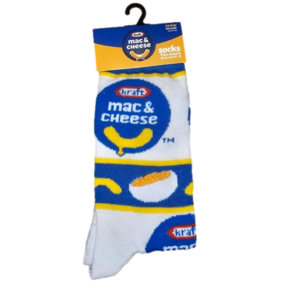 Kraft Mac & Cheese Unisex Adult Socks NEW